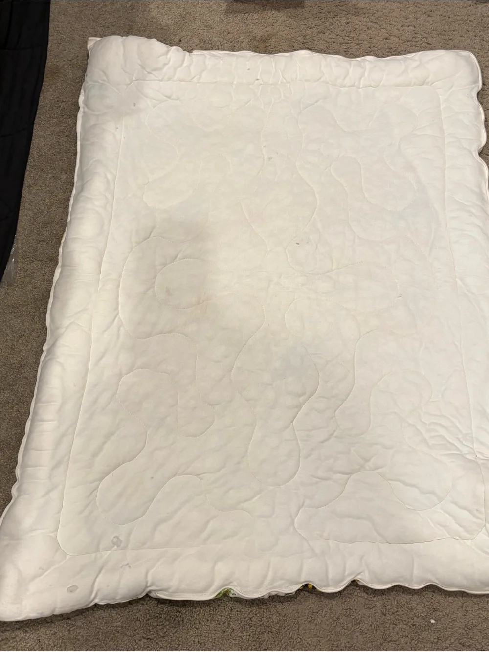 Vintage 1970’s Winnie the Pooh Disney Quilted Baby Blanket w/side Zipper - Picture 9 of 14